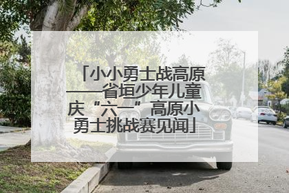 小小勇士战高原——省垣少年儿童庆“六一”高原小勇士挑战赛见闻