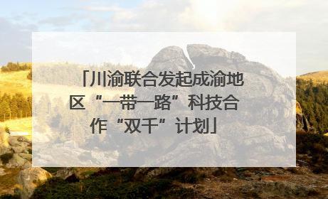 川渝联合发起成渝地区“一带一路”科技合作“双千”计划