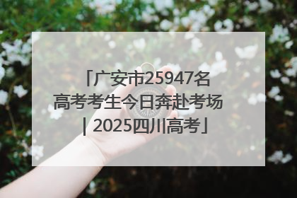 广安市25947名高考考生今日奔赴考场｜2025四川高考