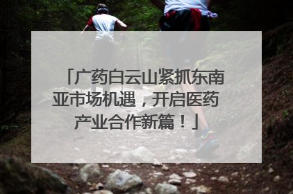 广药白云山紧抓东南亚市场机遇，开启医药产业合作新篇！