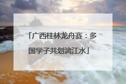广西桂林龙舟赛：多国学子共划漓江水