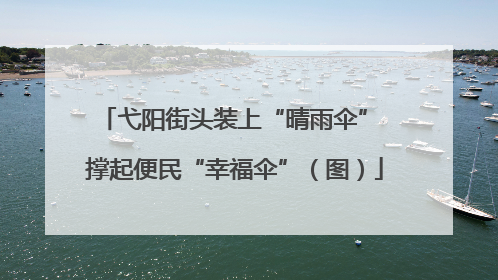 弋阳街头装上“晴雨伞” 撑起便民“幸福伞”（图）