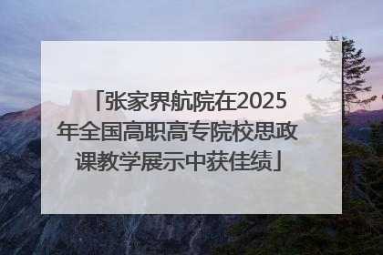 张家界航院在2025年全国高职高专院校思政课教学展示中获佳绩
