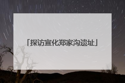 探访宣化郑家沟遗址