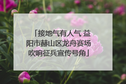 接地气有人气 益阳市赫山区龙舟赛场吹响征兵宣传号角