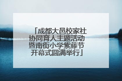 成都大邑校家社协同育人主题活动暨南街小学紫藤节开幕式圆满举行