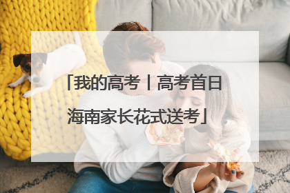 我的高考丨高考首日 海南家长花式送考