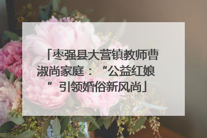枣强县大营镇教师曹淑尚家庭：“公益红娘”引领婚俗新风尚