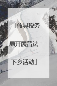 攸县税务局开展普法下乡活动