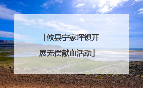 攸县宁家坪镇开展无偿献血活动
