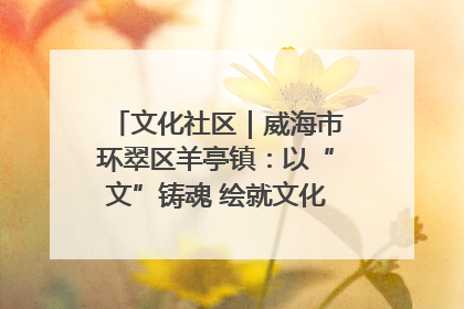 文化社区｜威海市环翠区羊亭镇：以“文”铸魂 绘就文化社区新画卷