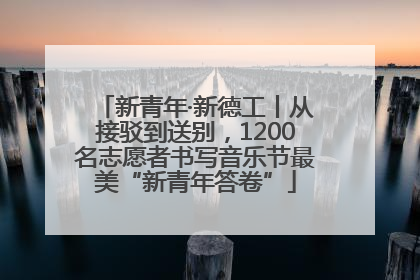 新青年·新德工丨从接驳到送别，1200名志愿者书写音乐节最美“新青年答卷”