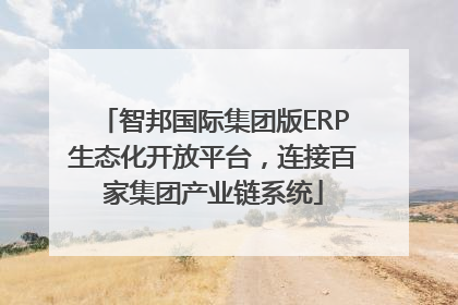 智邦国际集团版ERP生态化开放平台，连接百家集团产业链系统