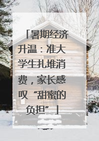 暑期经济升温：准大学生扎堆消费，家长感叹“甜蜜的负担”