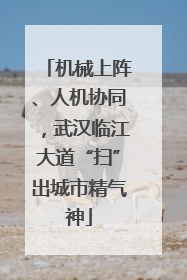 机械上阵、人机协同，武汉临江大道“扫”出城市精气神