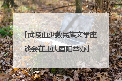 武陵山少数民族文学座谈会在重庆酉阳举办