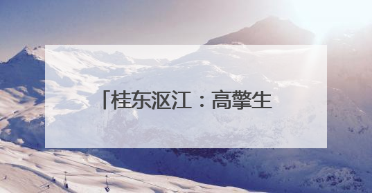 桂东沤江：高擎生态旗 描绘新画卷