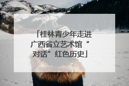 桂林青少年走进广西省立艺术馆“对话”红色历史