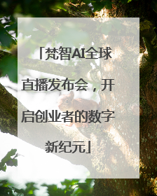 梵智AI全球直播发布会，开启创业者的数字新纪元