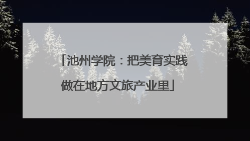 池州学院：把美育实践做在地方文旅产业里