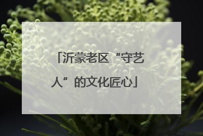 沂蒙老区“守艺人”的文化匠心