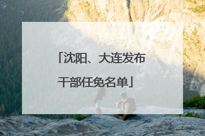 沈阳、大连发布干部任免名单