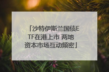 沙特伊斯兰国债ETF在港上市 两地资本市场互动频密