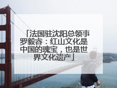 法国驻沈阳总领事罗毅睿：红山文化是中国的瑰宝，也是世界文化遗产