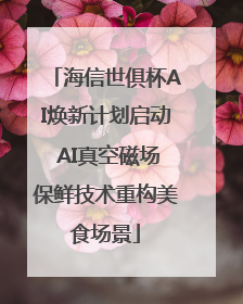 海信世俱杯AI焕新计划启动 AI真空磁场保鲜技术重构美食场景