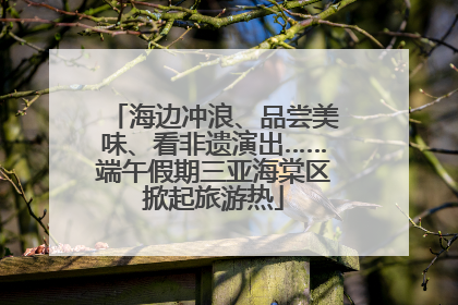 海边冲浪、品尝美味、看非遗演出……端午假期三亚海棠区掀起旅游热