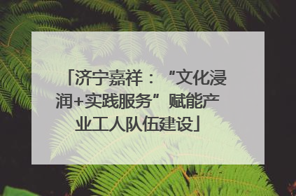 济宁嘉祥：“文化浸润+实践服务”赋能产业工人队伍建设