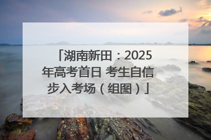 湖南新田：2025年高考首日 考生自信步入考场（组图）