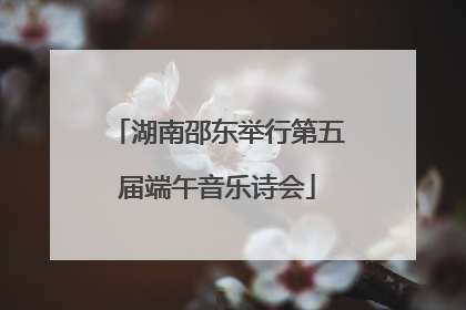 湖南邵东举行第五届端午音乐诗会