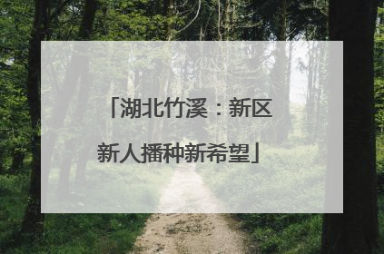 湖北竹溪：新区新人播种新希望