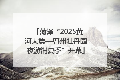 菏泽“2025黄河大集—曹州牡丹园夜游消夏季”开幕