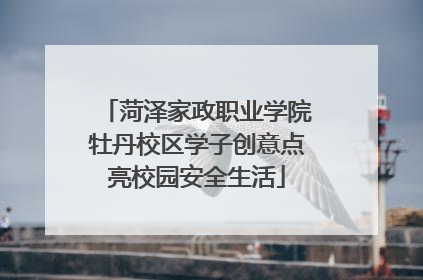 菏泽家政职业学院牡丹校区学子创意点亮校园安全生活