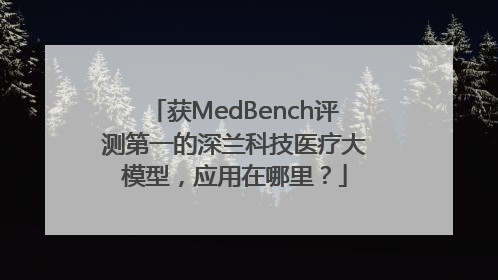 获MedBench评测第一的深兰科技医疗大模型，应用在哪里？