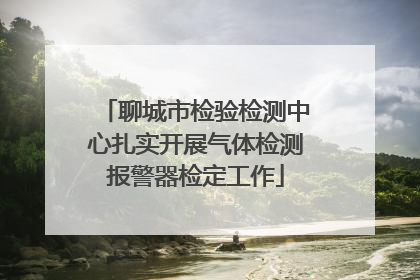 聊城市检验检测中心扎实开展气体检测报警器检定工作