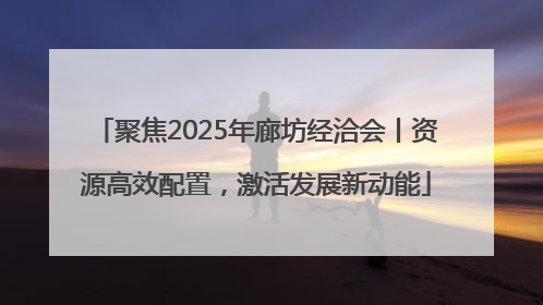 聚焦2025年廊坊经洽会丨资源高效配置，激活发展新动能