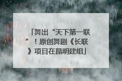 舞出“天下第一联”！原创舞剧《长联》项目在昆明建组