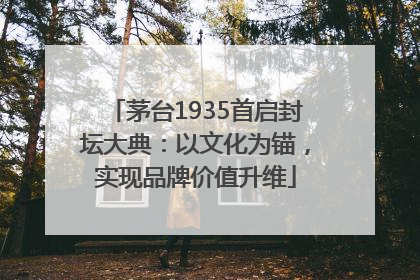 茅台1935首启封坛大典：以文化为锚，实现品牌价值升维