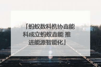 蚂蚁数科携协鑫能科成立蚂蚁鑫能 推进能源智能化