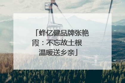 蜂亿健品牌张艳霞：不忘故土根 温暖送乡亲