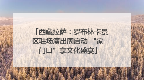 西藏拉萨：罗布林卡景区驻场演出周启动 “家门口”享文化盛宴