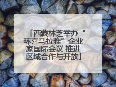 西藏林芝举办“环喜马拉雅”企业家国际会议 推进区域合作与开放