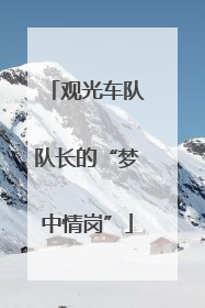 观光车队队长的“梦中情岗”