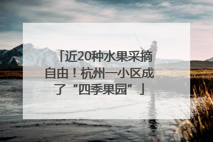 近20种水果采摘自由！杭州一小区成了“四季果园”