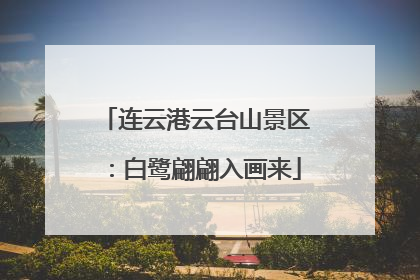 连云港云台山景区：白鹭翩翩入画来