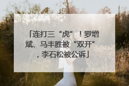 连打三“虎”！罗增斌、马丰胜被“双开”，李石松被公诉