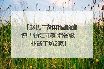 赵氏二胡和恒顺醋博！镇江市新增省级非遗工坊2家